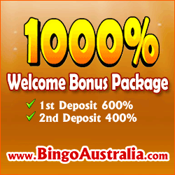 www.BingoAustralia.com - Get a $50 free test drive bonus upon sign up.