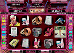 www.WildVegasCasino.com - 25 Freispiele an einem "High Fashion" Spielautomaten
